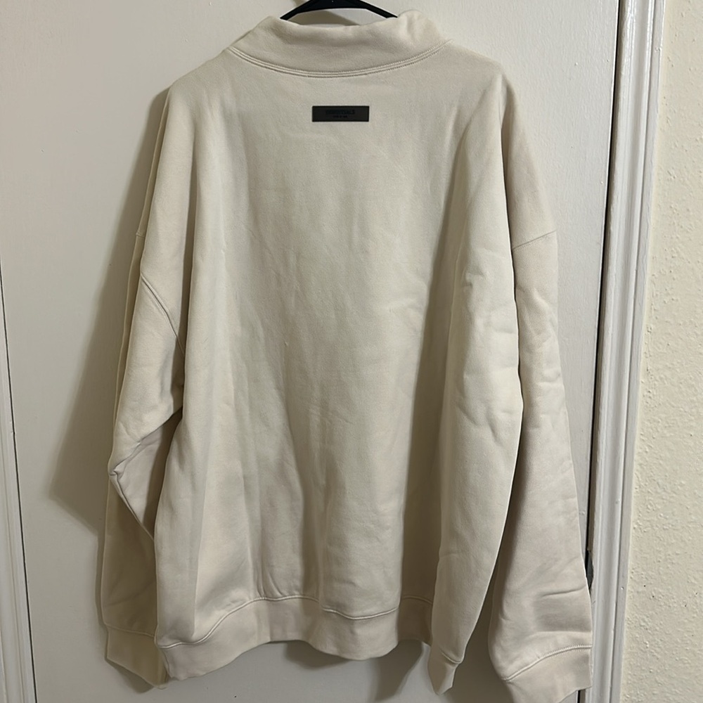 NWT Fear of God Essentials Cream XXL Crewneck Pullover Sweater XXL - Picture 5 of 6